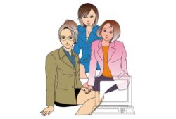 キャリアレディーたちイラスト
