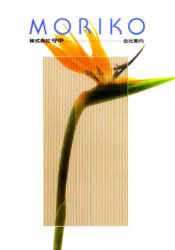 すりガラスの向こうに見える花